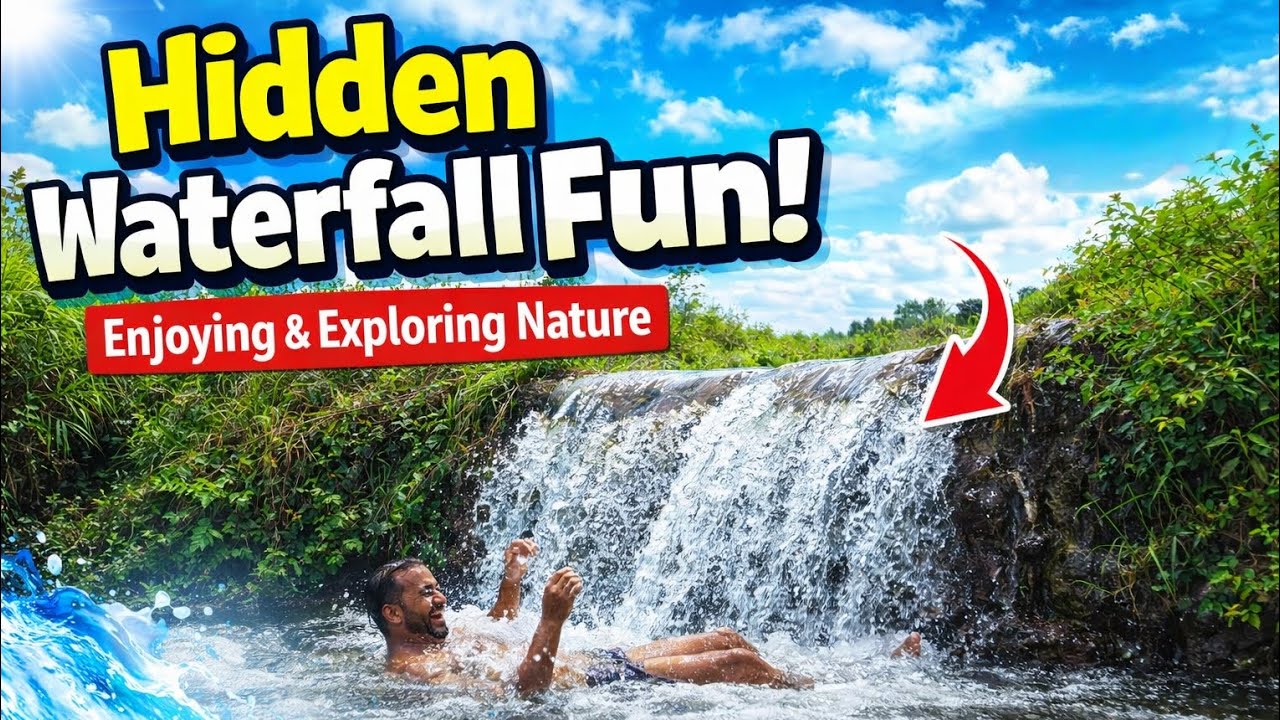 “I Found a Hidden Waterfall! 😱 Nature Surprise in the Village 🌊” #Tamilnadu #trending #viralvideo 