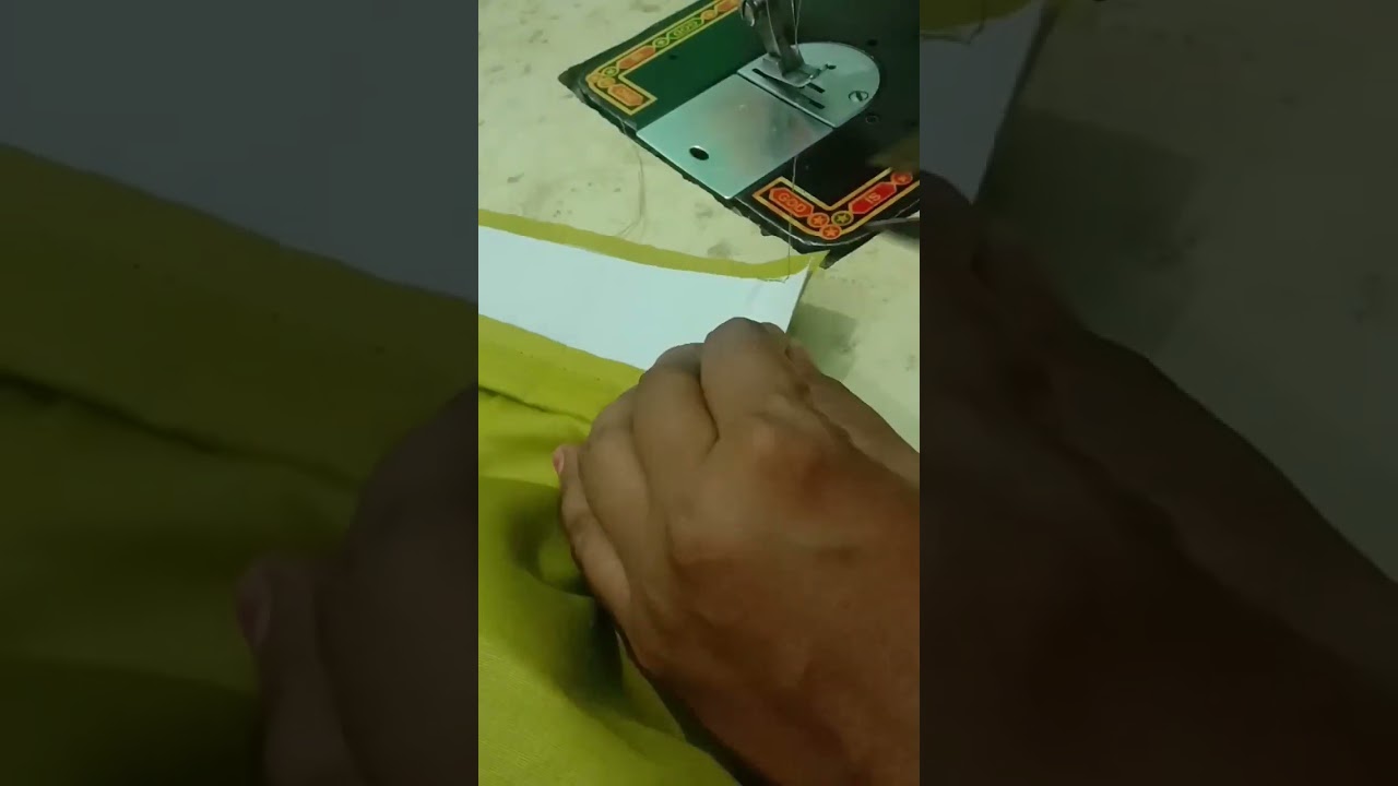 Salwar ki mohri and pohche me bukram lagane ka tarika #stitching #shortsclip #subscribe #stitch