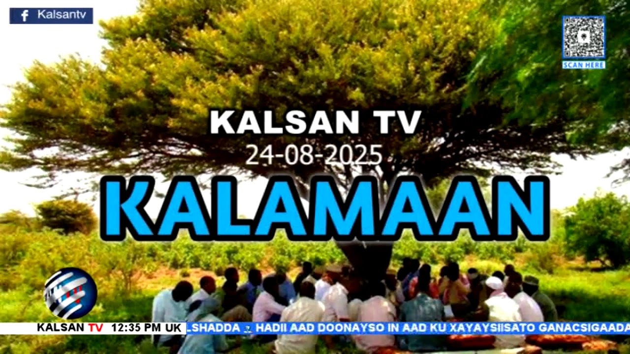 Wararka Telefishinka Kalsan Tv Tebin: Jacfar Maxamed 25-08-2025.