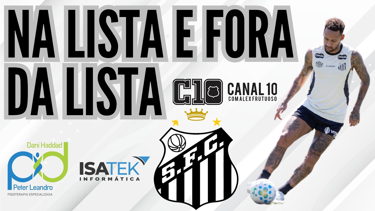 PRÉ-CONVOCADO PARA A SELEÇÃO, NEYMAR SERÁ PRESERVADO CONTRA O MIRASSOL #santos #neymar #futebol