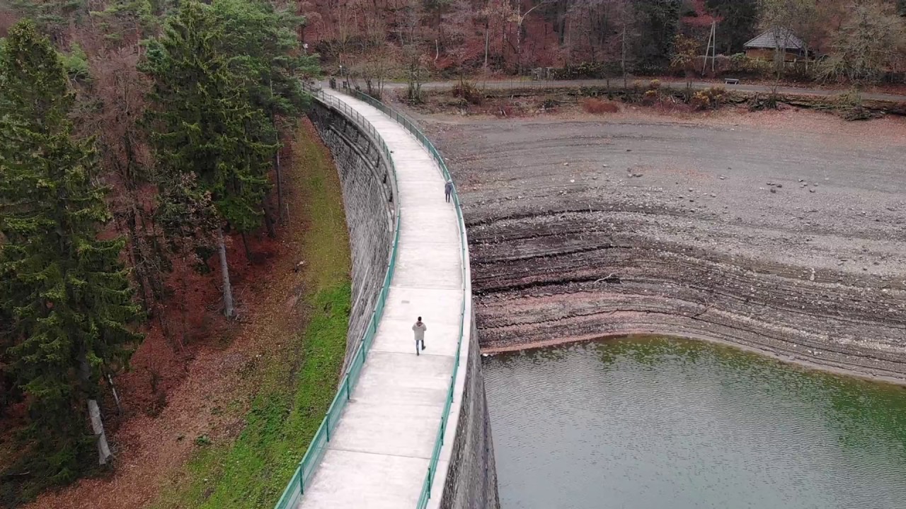 Niedrigwasser im Sauerland Teil 3 - Die Oestertalsperre wird zum Teich