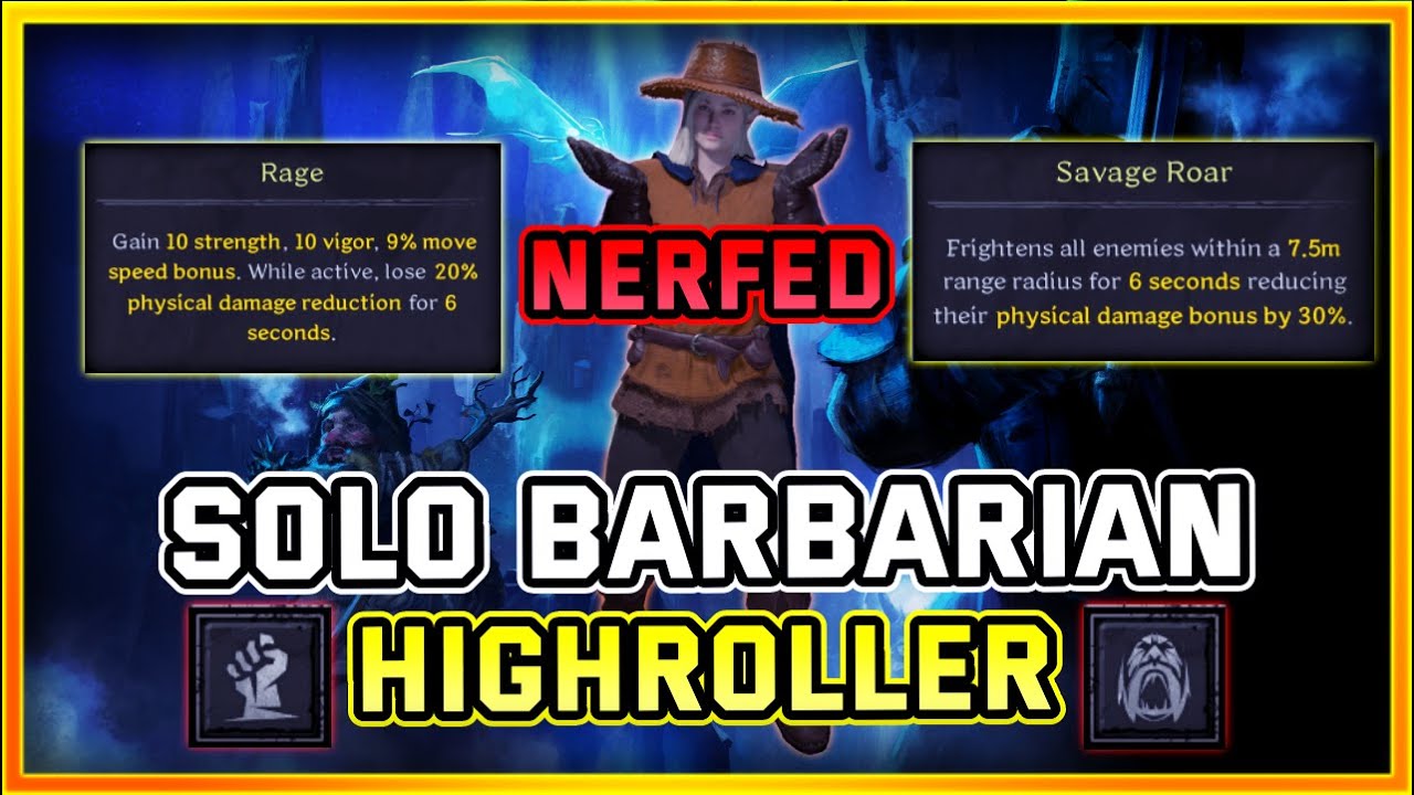 Barbarian Has Been NERFED! Solos Dark and Darker