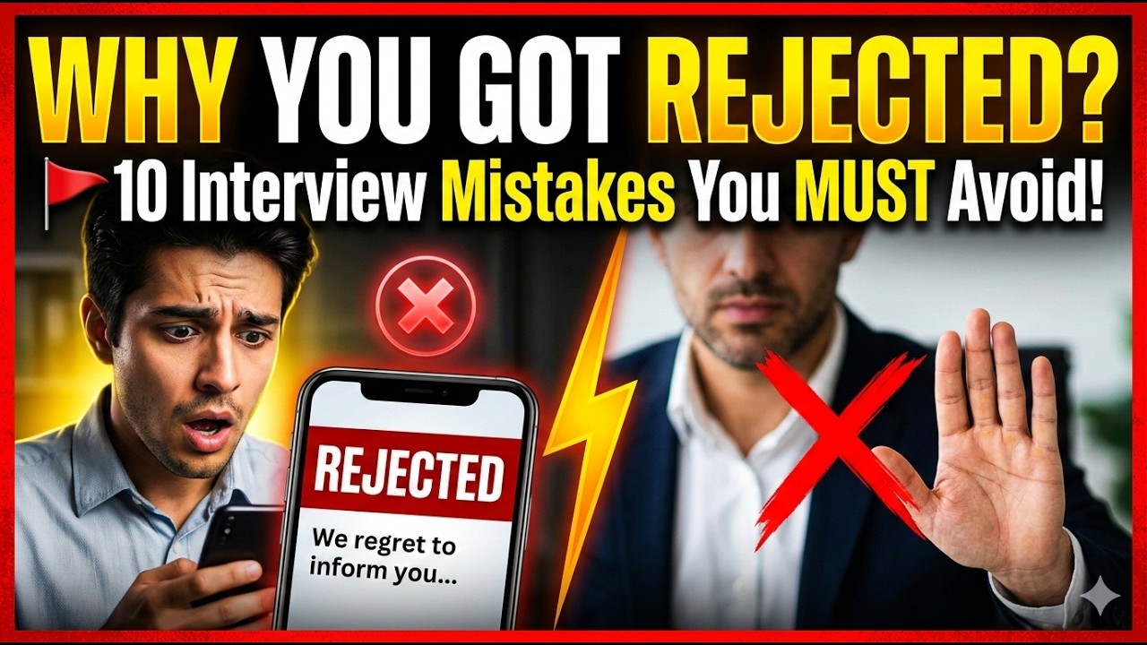 10 Interview Mistakes That Make Employers Reject You