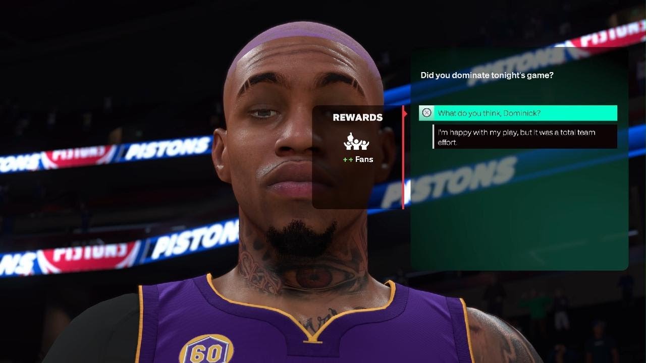 NBA 2K26 Detroit Pistons. After game review.