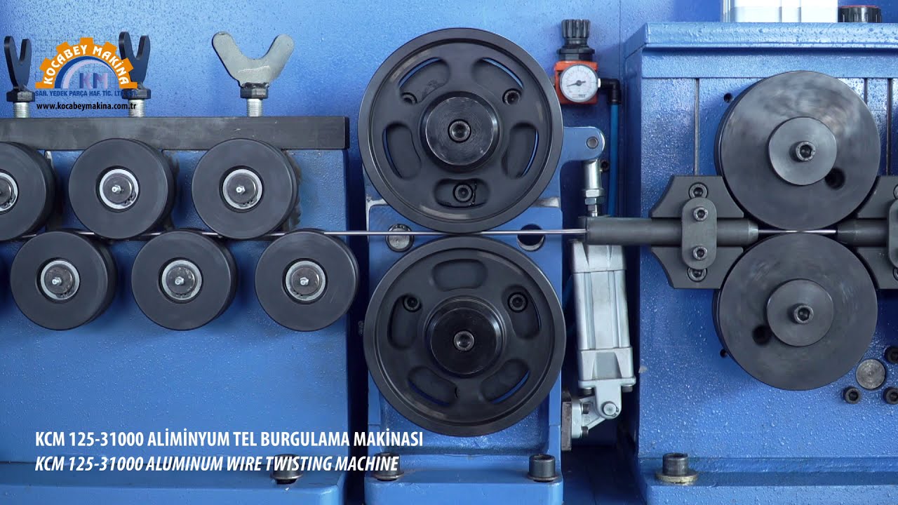 KCM 125 31000 Alüminyum Tel Burgu ve Kesme Makinası / KCM 125 31000 Aluminum Wire Twisting Machine