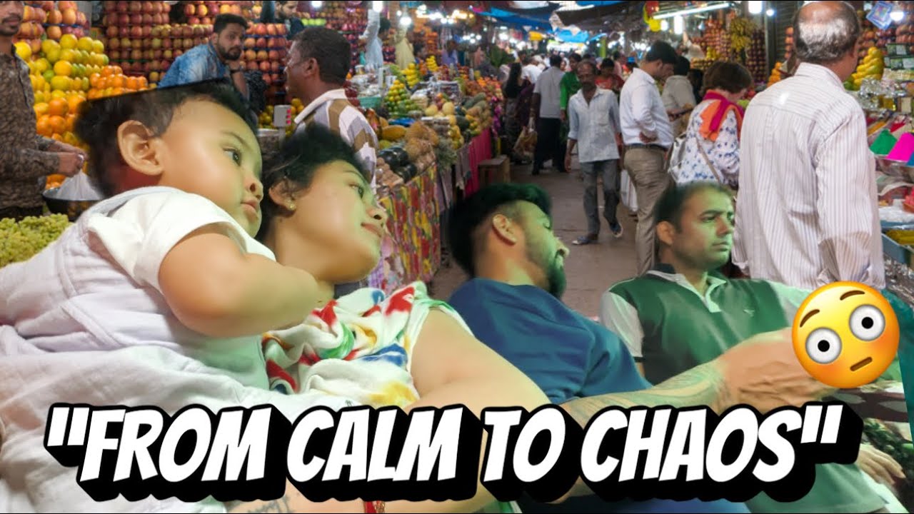 CHAOS with a BABY - INDIAN MARKET MADNESS 👀🇮🇳