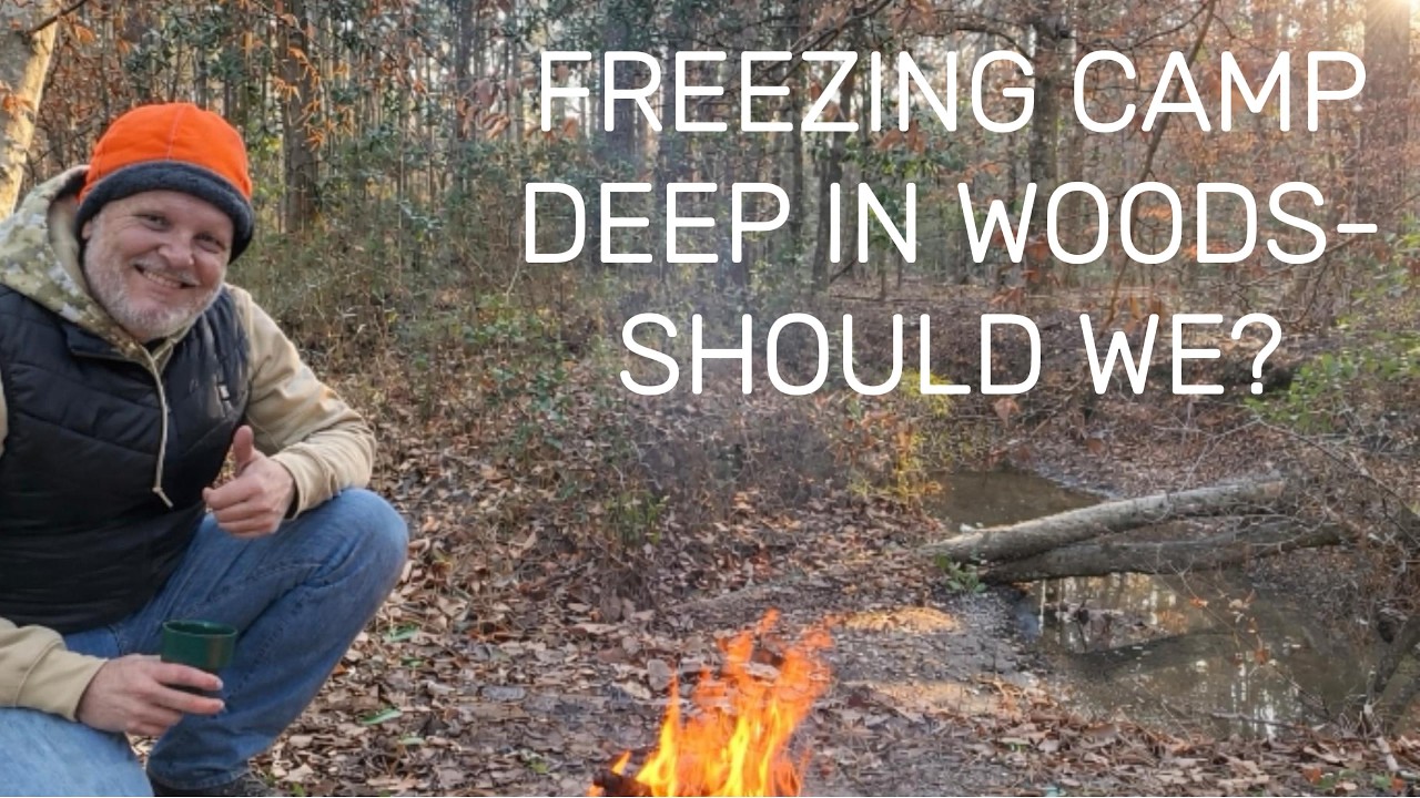 FREEZING CAMP DEEP ON  BAYOU DEEP IN WOODS