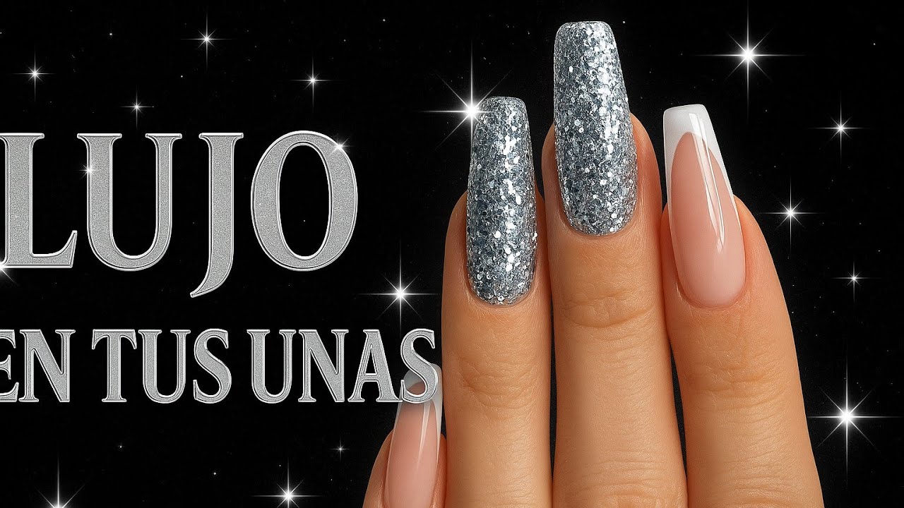 Diseños de uñas en plata. #uñas #nails #uñas plata