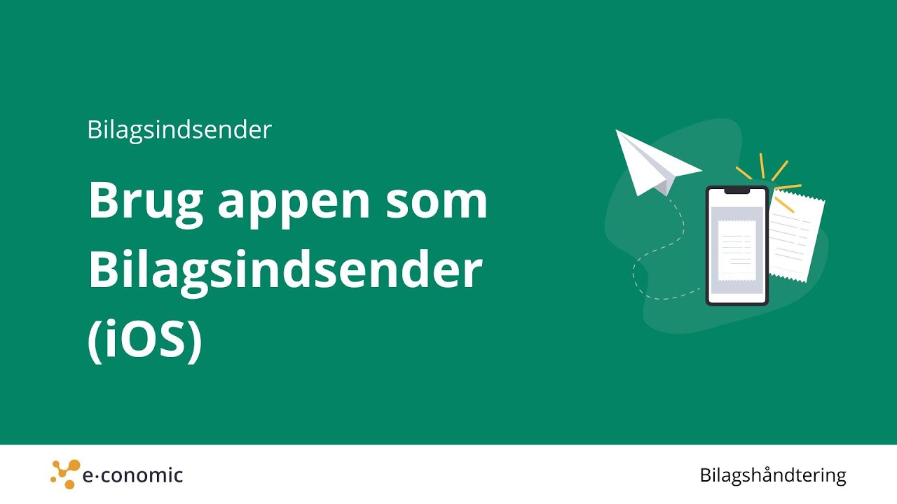 Brug appen som Bilagsindsender (iOS)