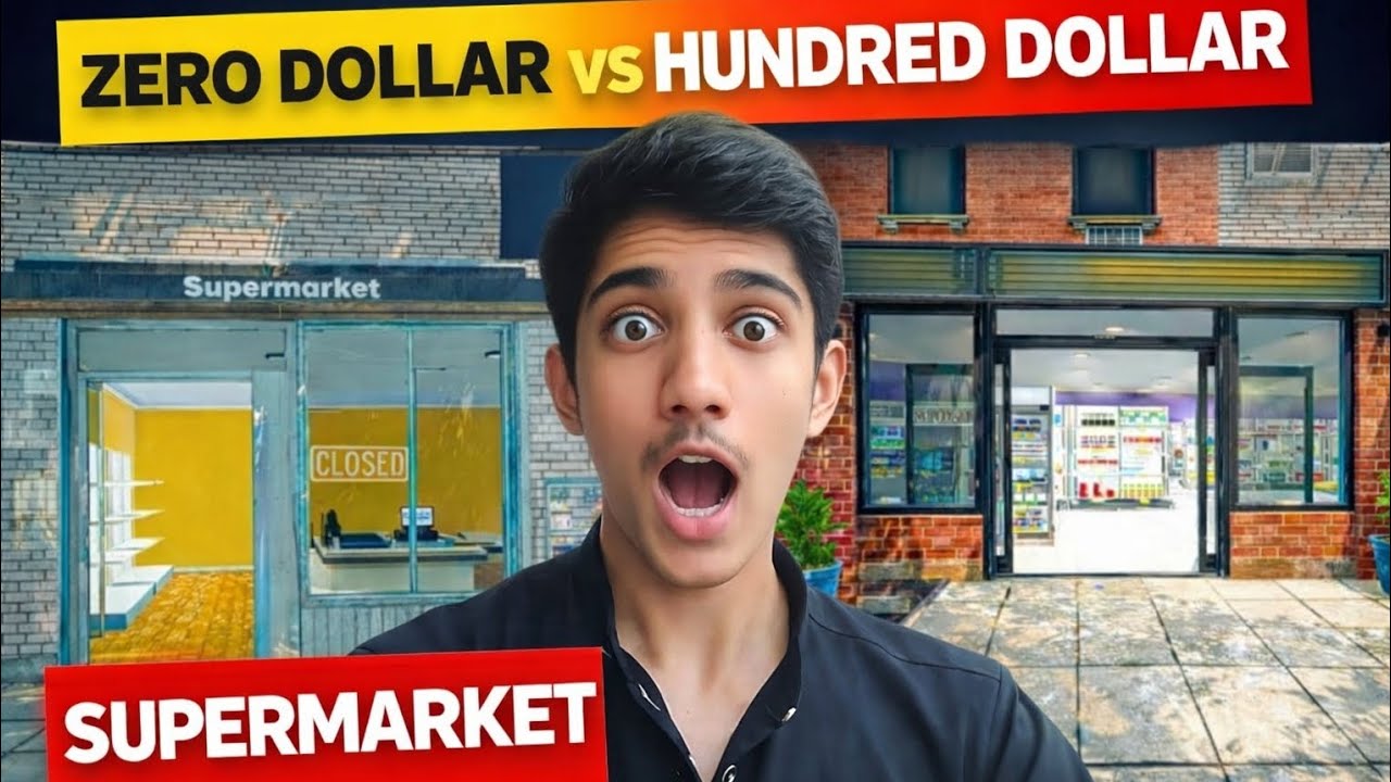 ZERO $ vs $1000 in Supermarket Simulator – Can I Build a PRO Store from Nothing? 💸🔥