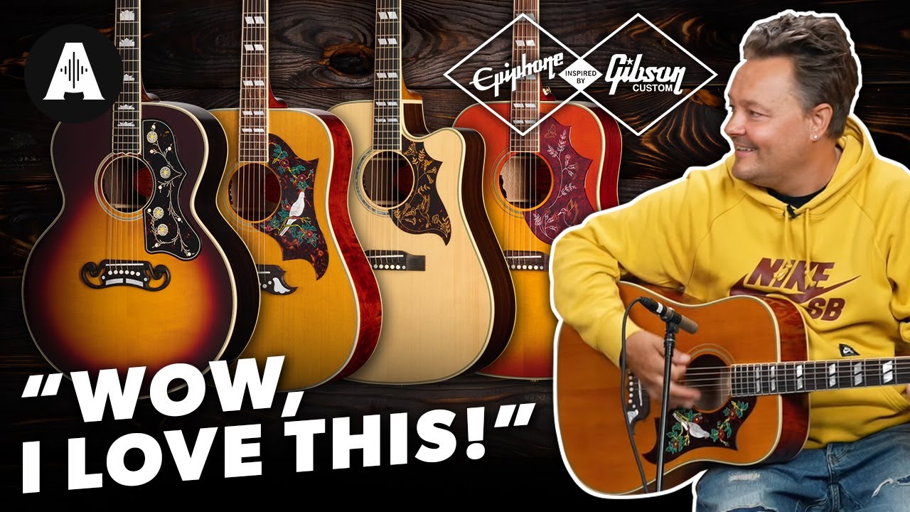 Epiphone Inspired By Gibson Acoustics! | All-Solid Wood Premium Guitars!