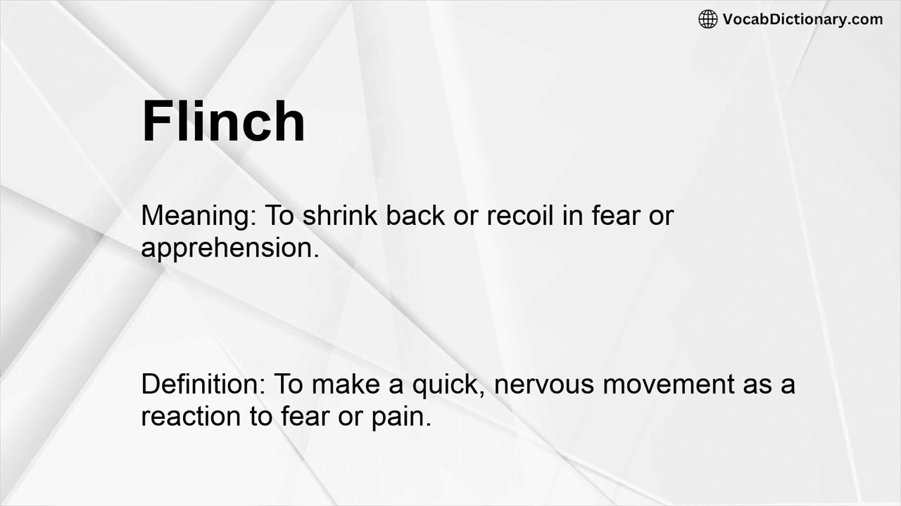 Flinch Meaning