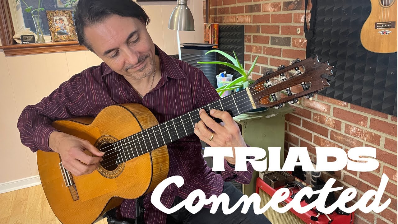 Learn Guitar Triads Across the Fretboard – Vertical & Horizontal for Latin Grooves #fretboard