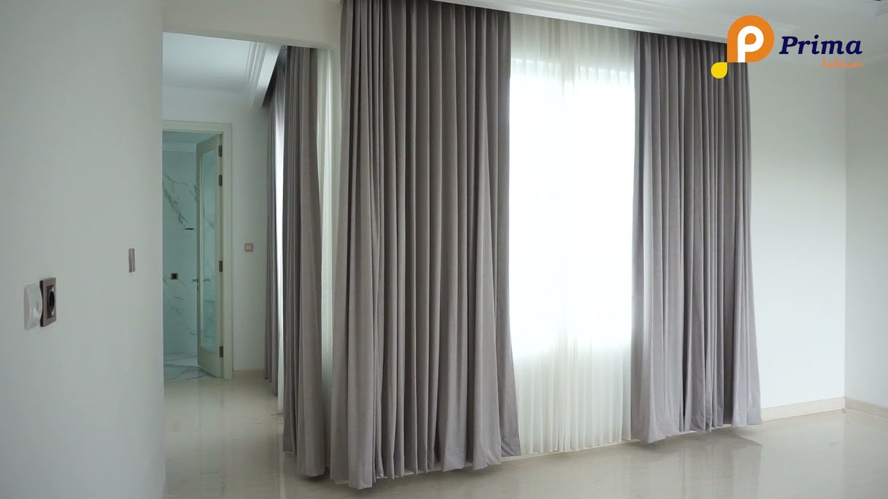 Gorden dan Vitrase Rumah , pemasangan rel dan gorden