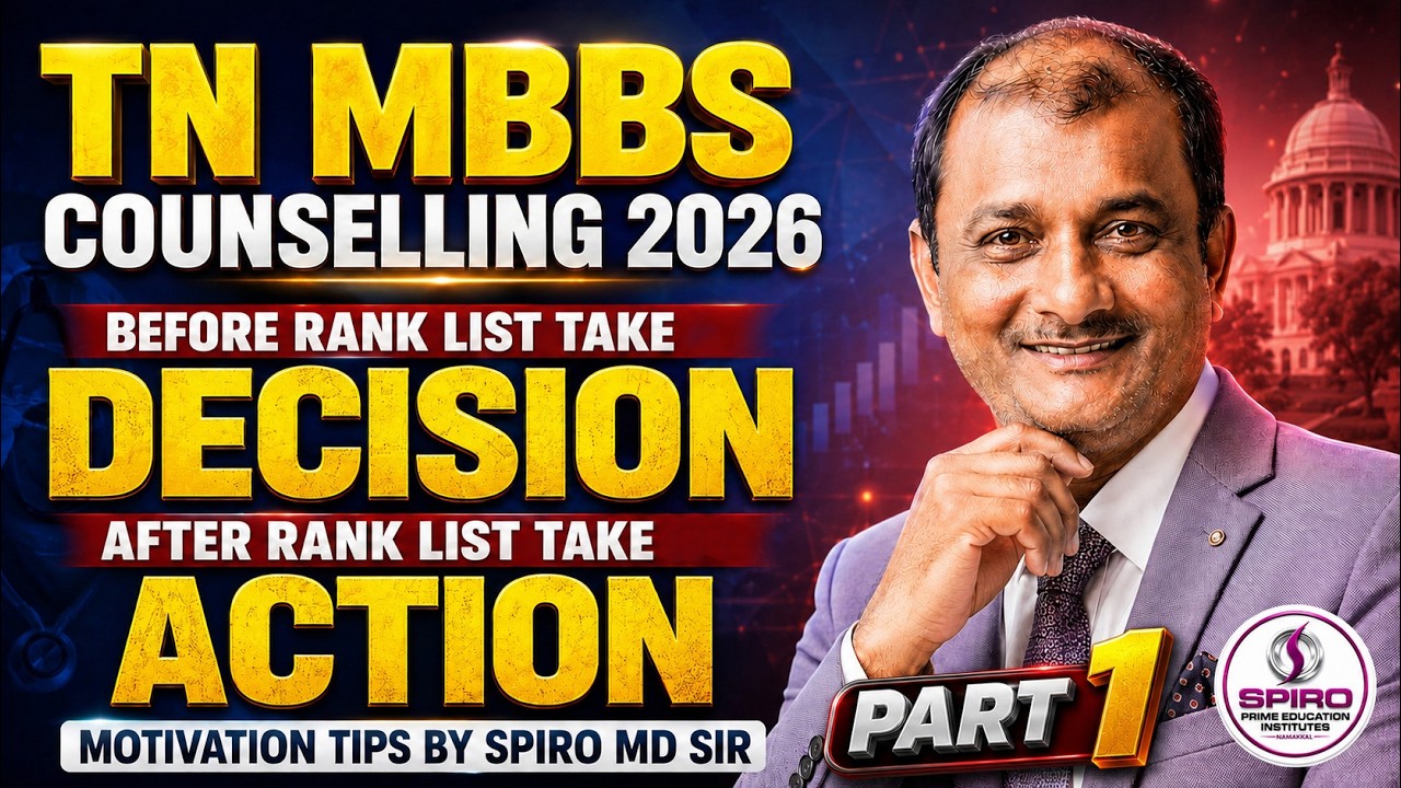TN MBBS Counselling 2026 🔥 BEFORE RANK LIST: Take the RIGHT DECISION | AFTER RANK LIST:PLAN | Part 1