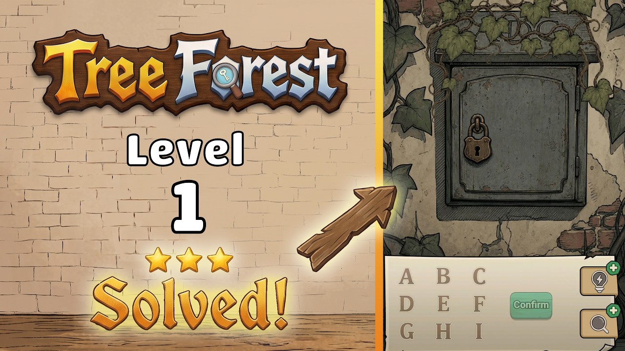 Tree Forest: Detective Words - Level 1 Walkthrough 🧩 | Full Solution & Gameplay! 🌲✨