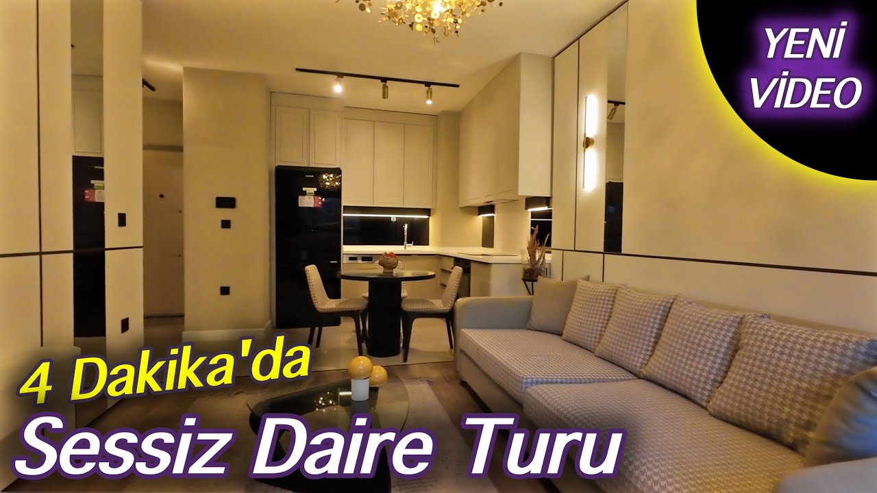 4 Dakikada SESSİZ DAİRE TURU / Mood Göksu 1+1 Örnek Daire Turu