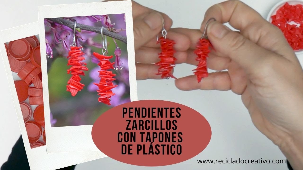 Pendientes con tapones de botellas youtube