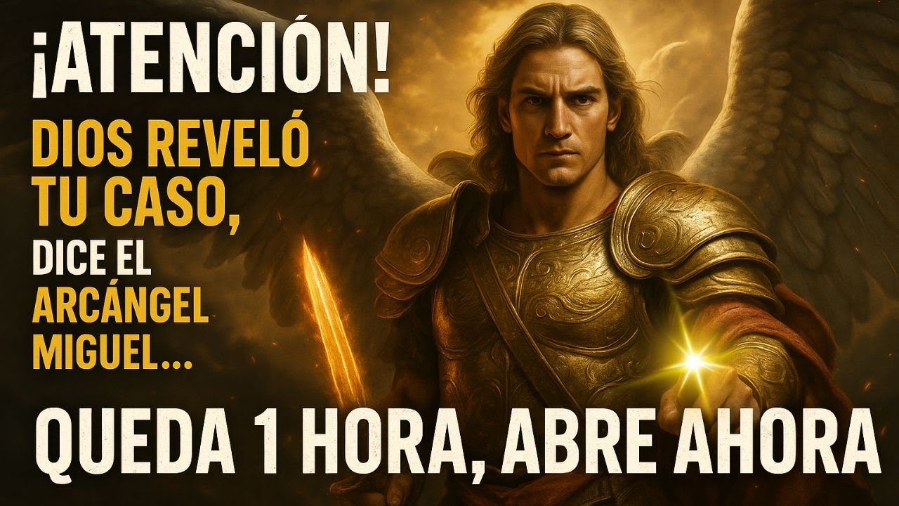 ¡ATENCIÓN! DIOS REVELÓ TU CASO, DICE EL ARCÁNGEL MIGUEL...QUEDA 1 HORA, ABRE AHORA!