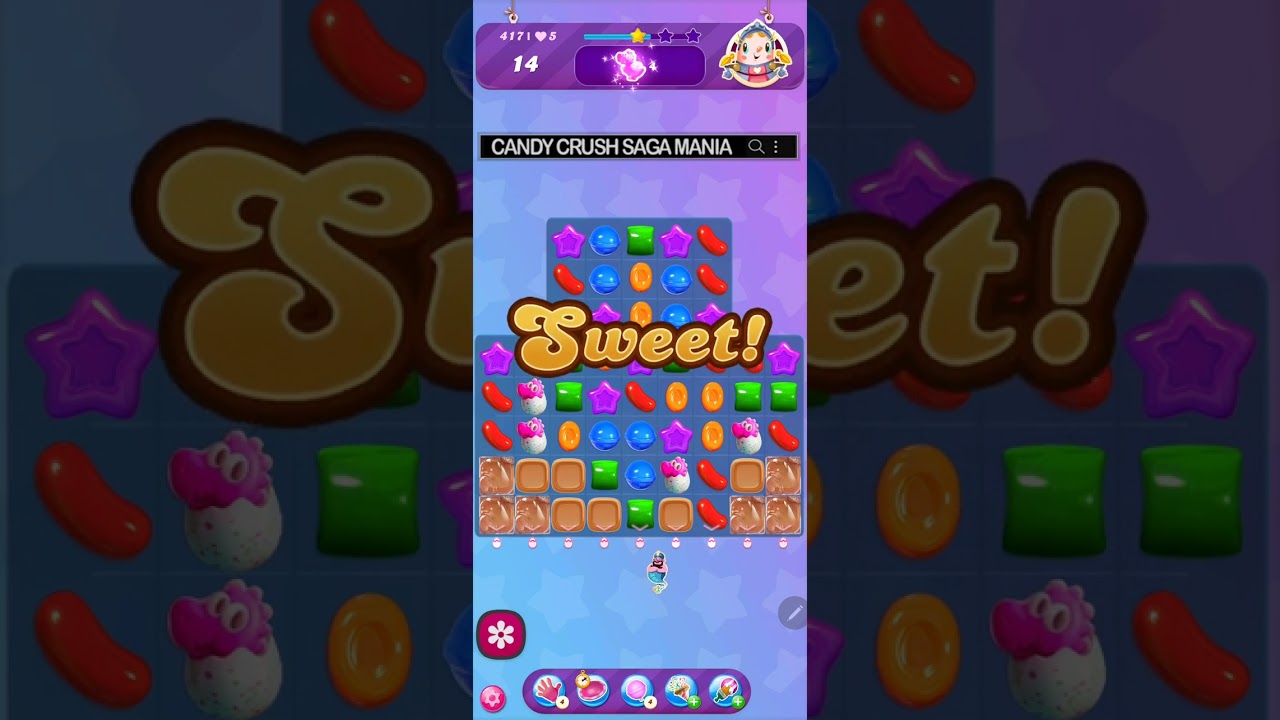 Candy Crush Saga Level 417 NO BOOSTERS ✅🔄 All Star 2024