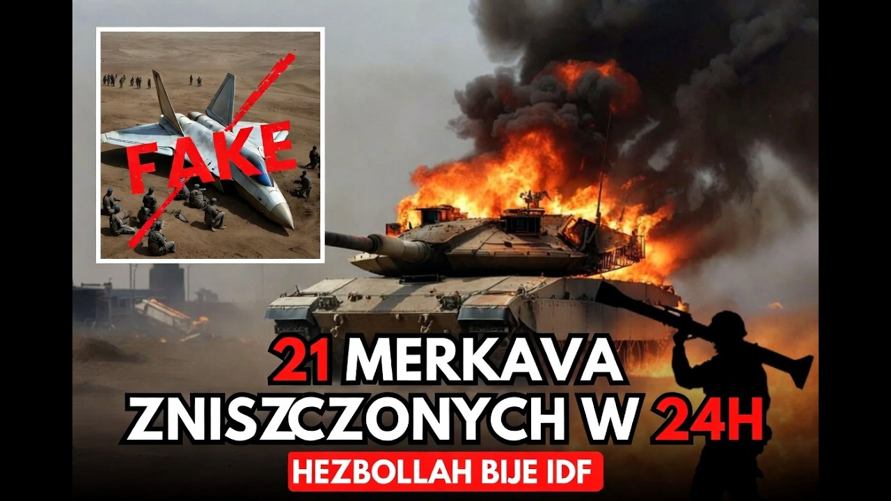 21 Merkav zniszczonych. Hezbollah bije IDF