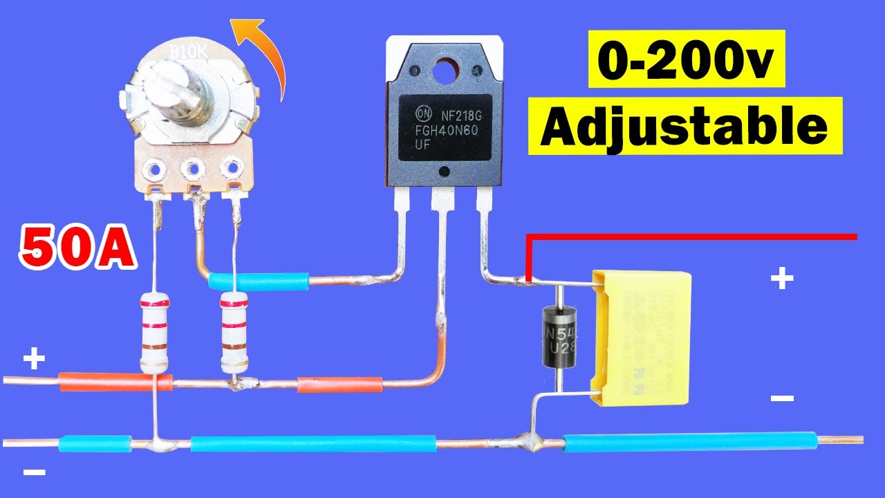 DC Voltage controller circuit, How to make voltage regulator using IGBT