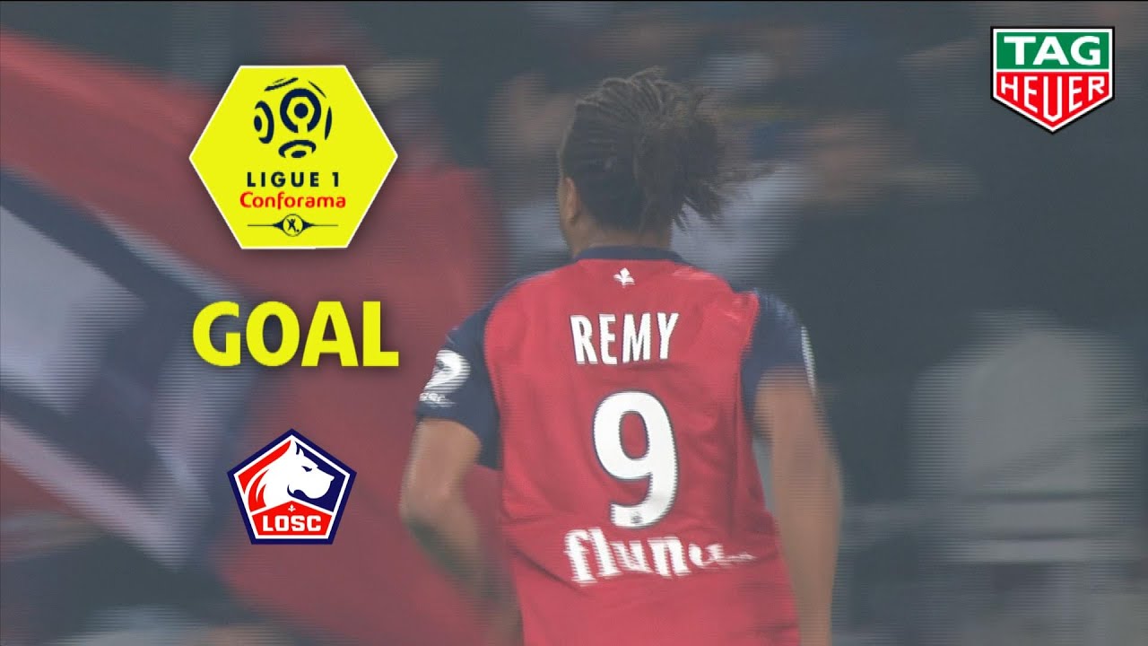 Goal Lo&iuml;c REMY (17') / LOSC - Olympique Lyonnais (2-2) (LOSC-OL) / 2018-19