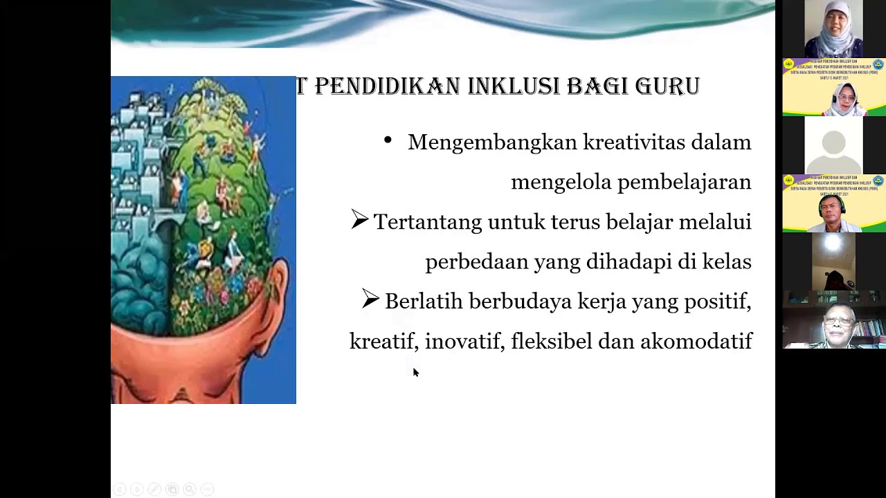 Pendidikan Inklusif Materi Webinar Bag. 3 oleh Prof. Dr.  HM.  Entang M.A Dosen Pascasarjana UNPAK