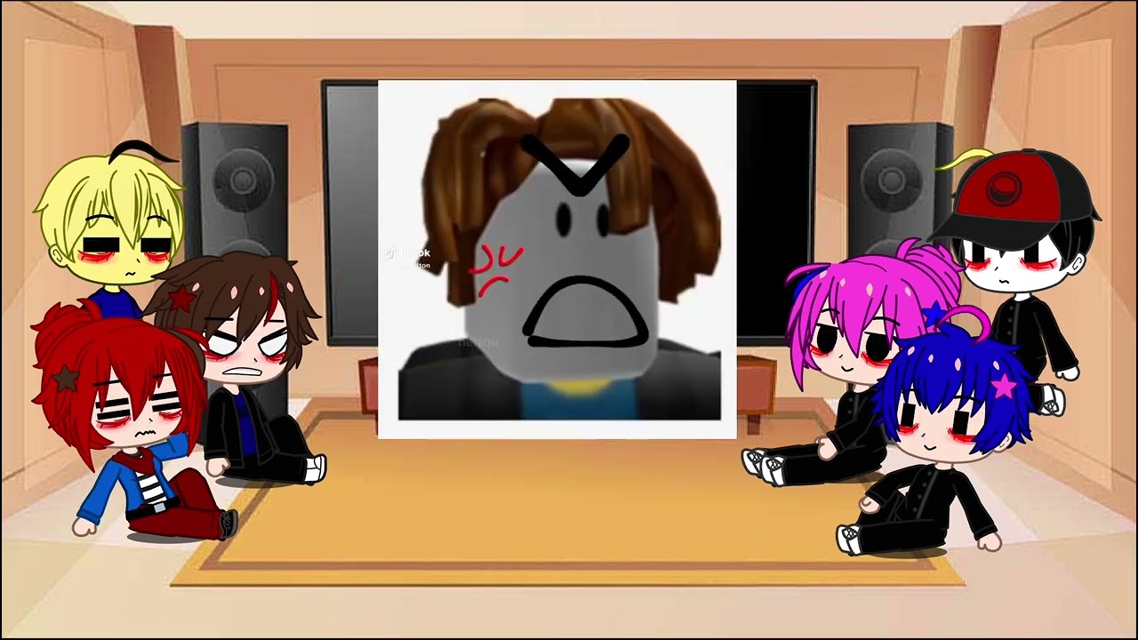Roblox react to bacon and bacon girl 🎀🥓🥜🩷