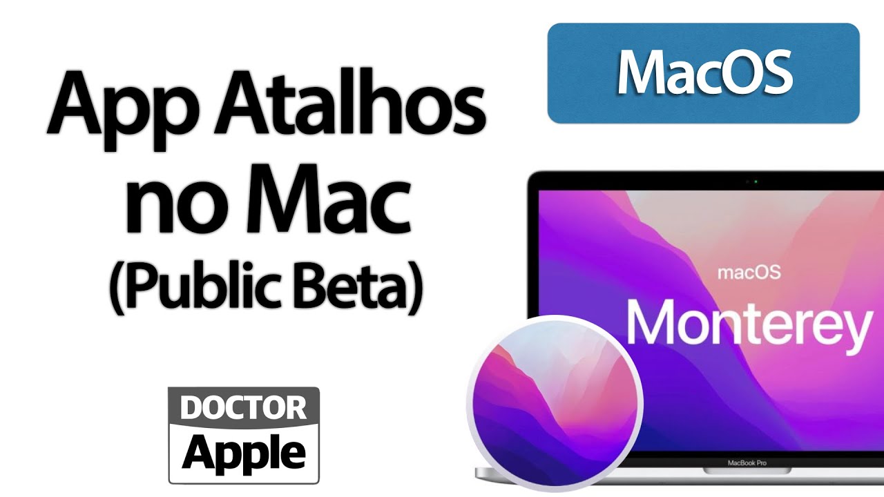 Curso Apple Mac - App Atalhos no macOS 12 Monterey (Public Beta)