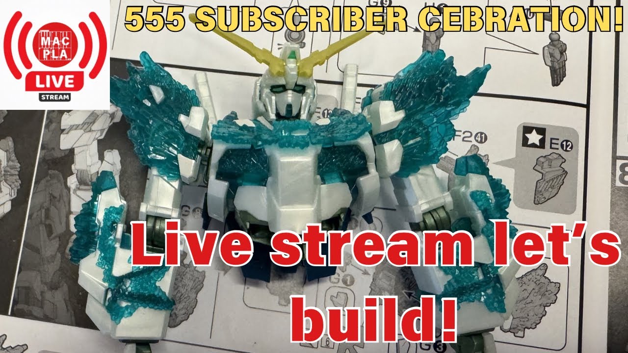Building the Gundam Base Unicorn Gundam (Luminous Crystal Body)