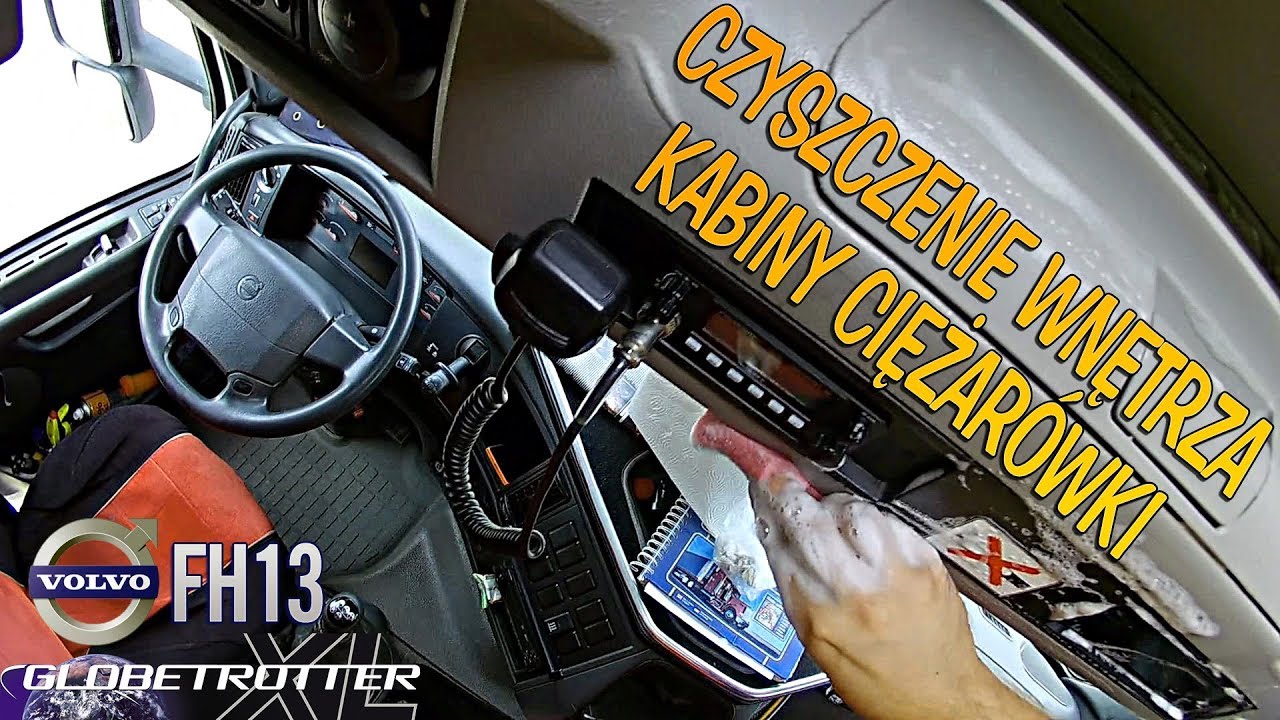 Czyszczenie wnętrza kabiny ciężar&oacute;wki | KrychuTIR&trade;