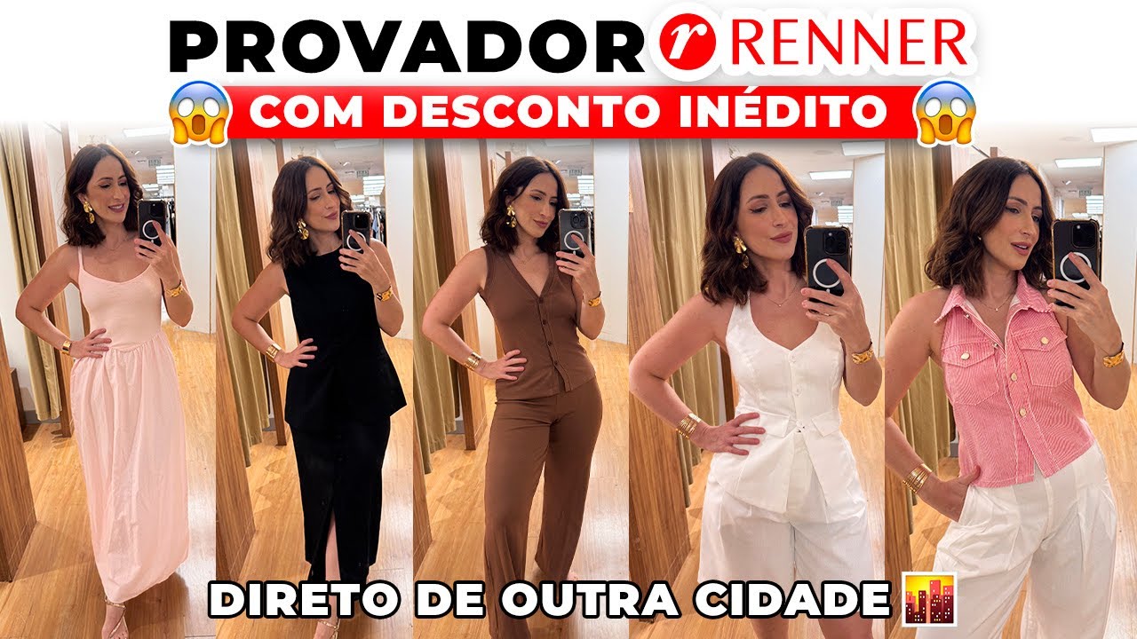 PROVADOR RENNER😱 CHOCADA COM AS NOVIDADES E LOOKS LINDOS DE VERÃO