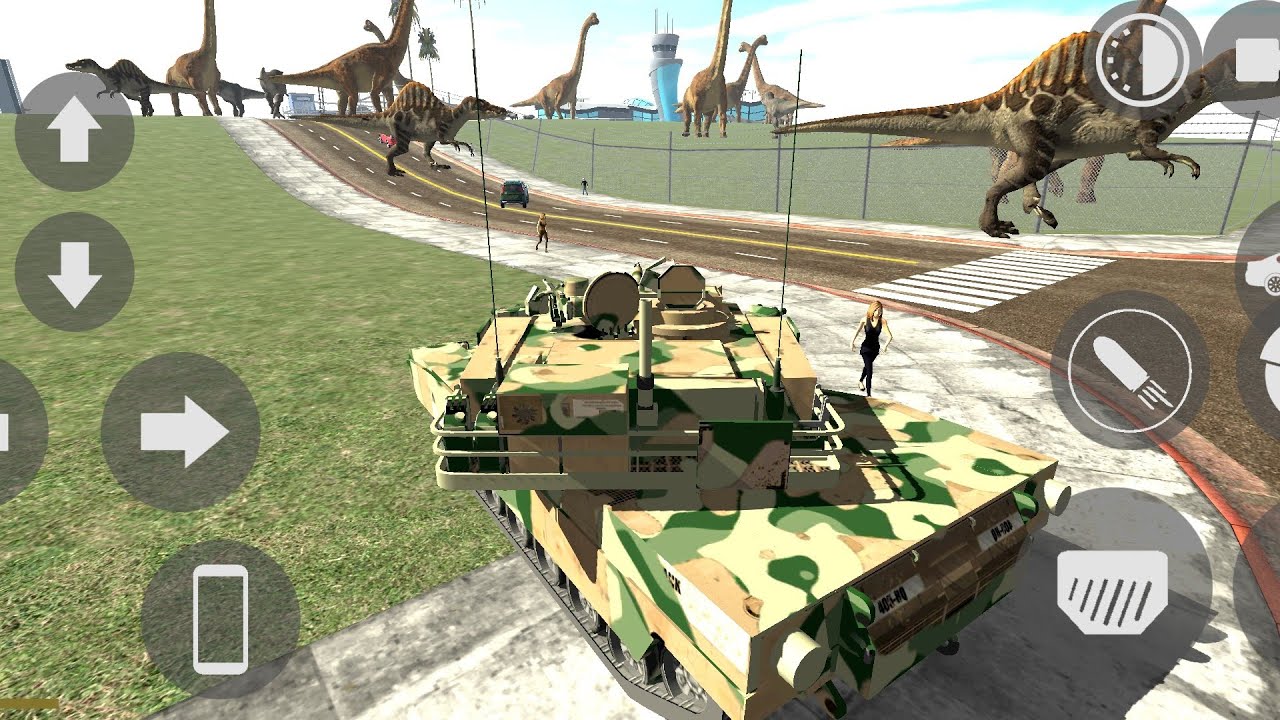 army tank se dinosaur ko maar Diya army tank ka chief code Indian bikes Driving Indian BikeDriving3D
