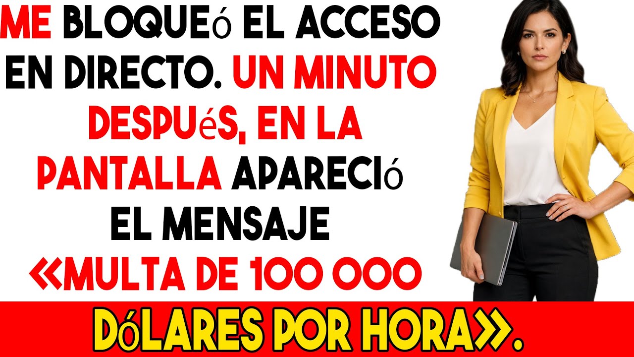 Me bloqueó el acceso en directo… y activó una multa de 100 000 $ por hora