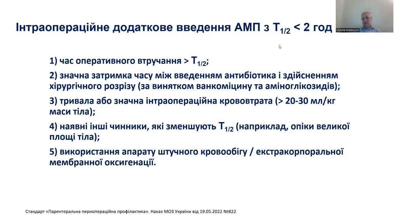 Лекція Периопераційна антибіотикопрофілатика