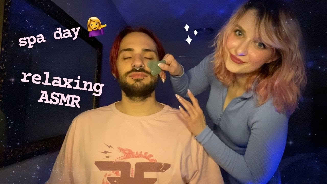 ASMR | Spa Day Personal Attention on a Real Person (Skincare, Facial, and Hair Brushing) 😴