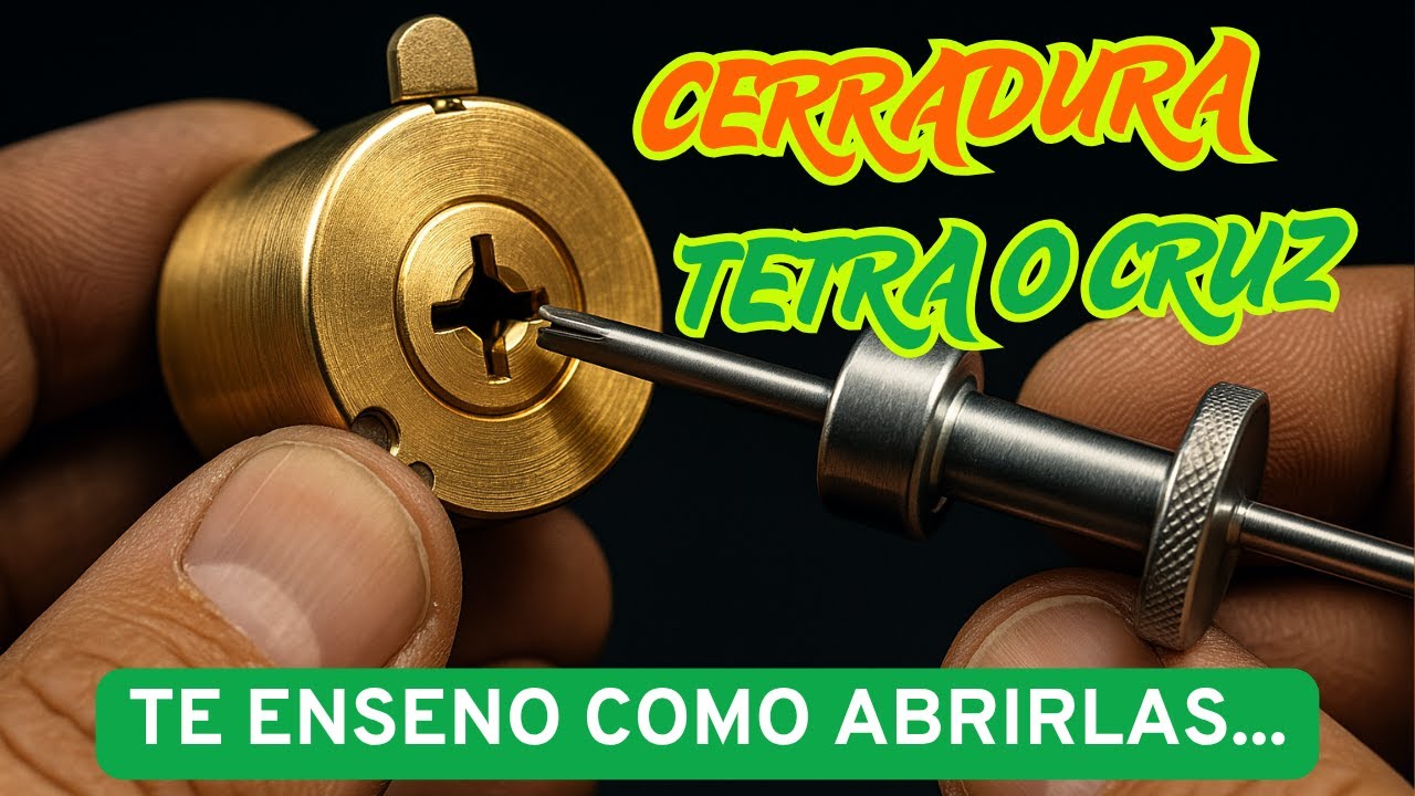Tutorial abrir chapas y candado tetra o cruz fácilmente en menos de un minuto