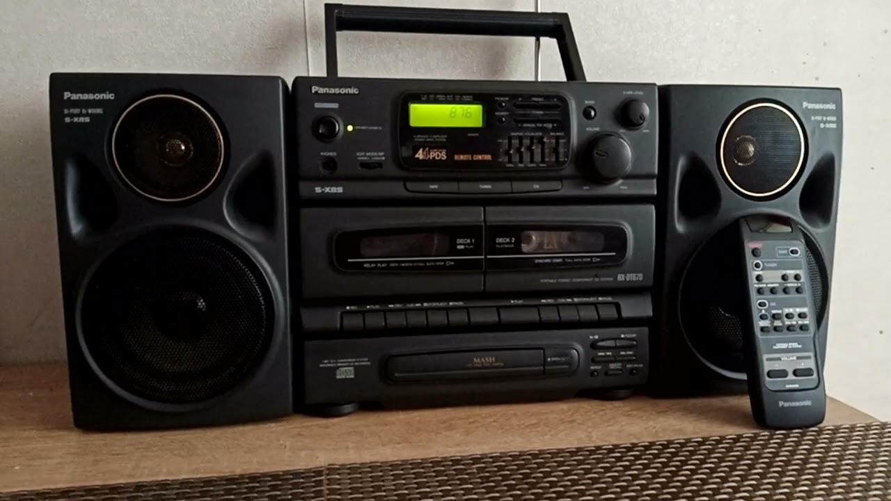 Panasonic RX DT 670 sound demonstrated cassette bombox звучание японской магнитолы до 20000Гц!