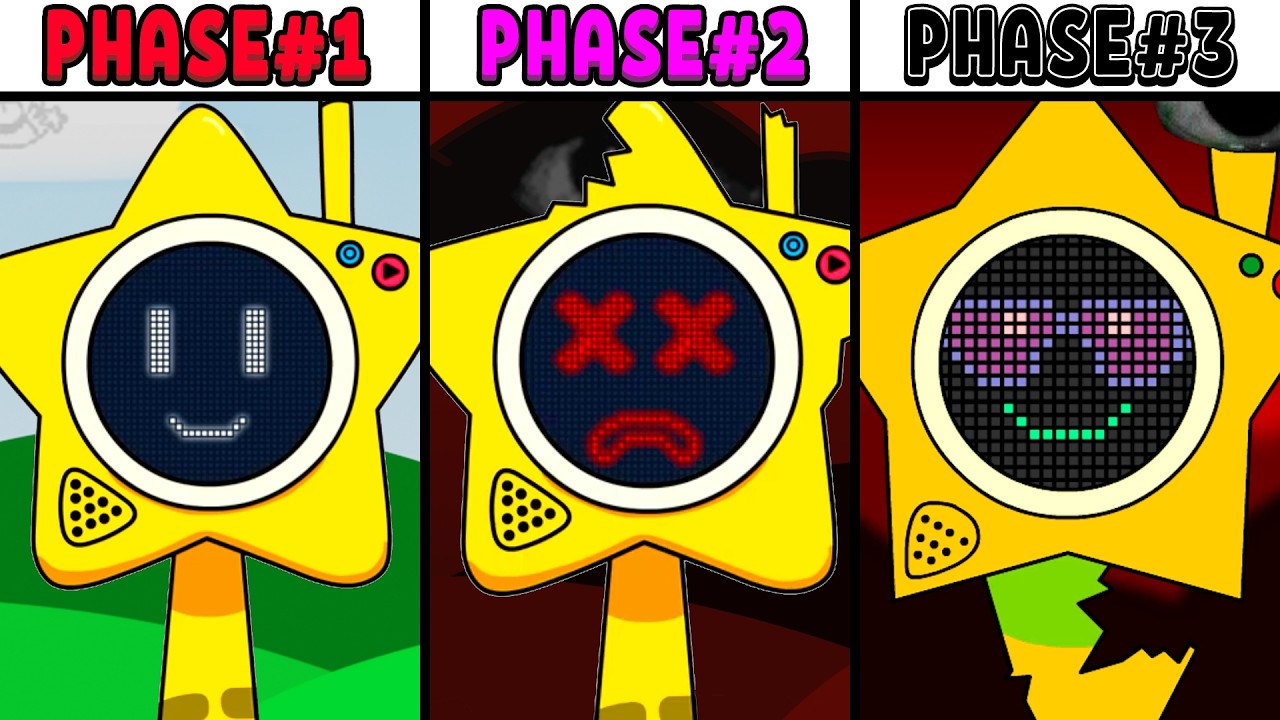 All Phases in New Incredibox Sprunki Oc of Glowby: From Phase 1 to Phase 3