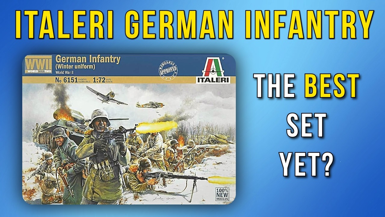 1/72 Italeri Немецкая пехота времен Второй мировой войны (зимняя форма) #6151 ​​| Распаковка | Со...