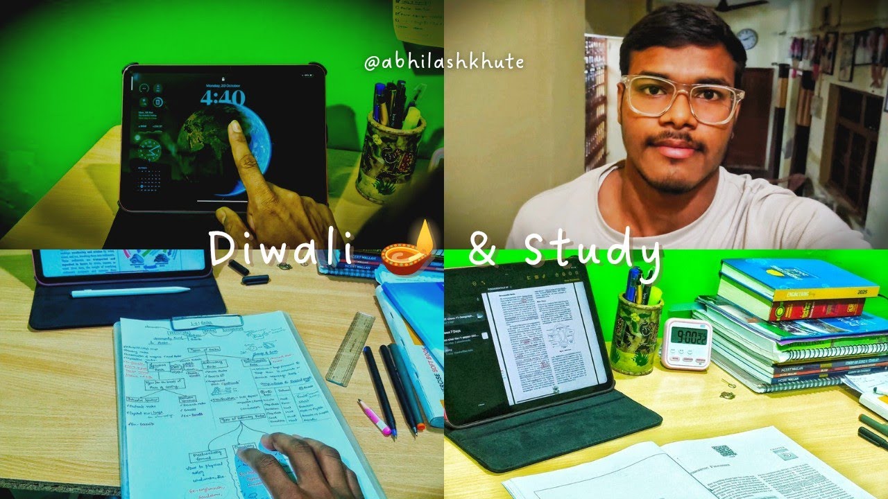 Diwali Night Study Vlog || UPSC Aspirant Motivation | No Excuses, Only Hard Work