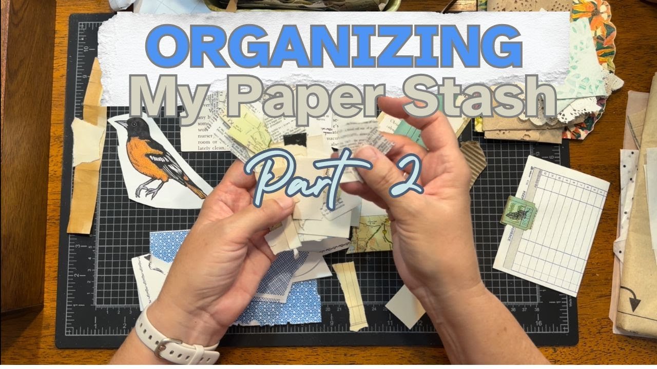Pt. 2 Organizing My Paper Stash  |Junk Journal Craft Supplies | Collage Paper Scraps #organizewithme