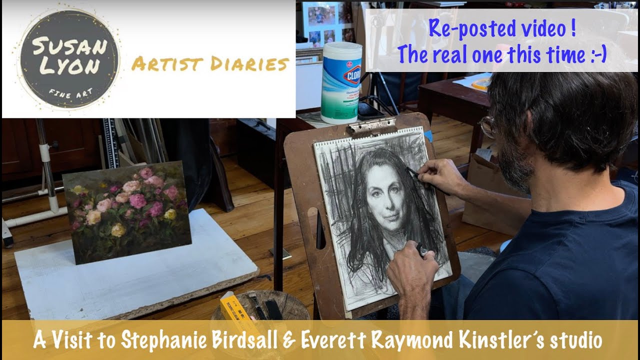 New video - Visiting Stephanie Birdsall & Everett Raymond Kinstler's studio
