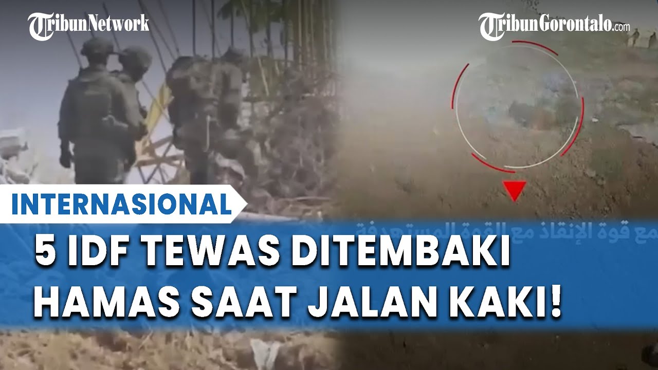 HAMAS HABISI 5 TENTARA ISRAEL! Gerombolan Tentara Israel Disergap!