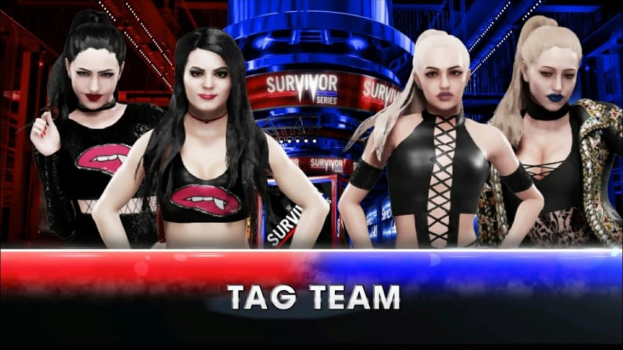 WWE 2K19 - PAIGE & JESSICA VS TEAM DANGEROUS | Survivor Series