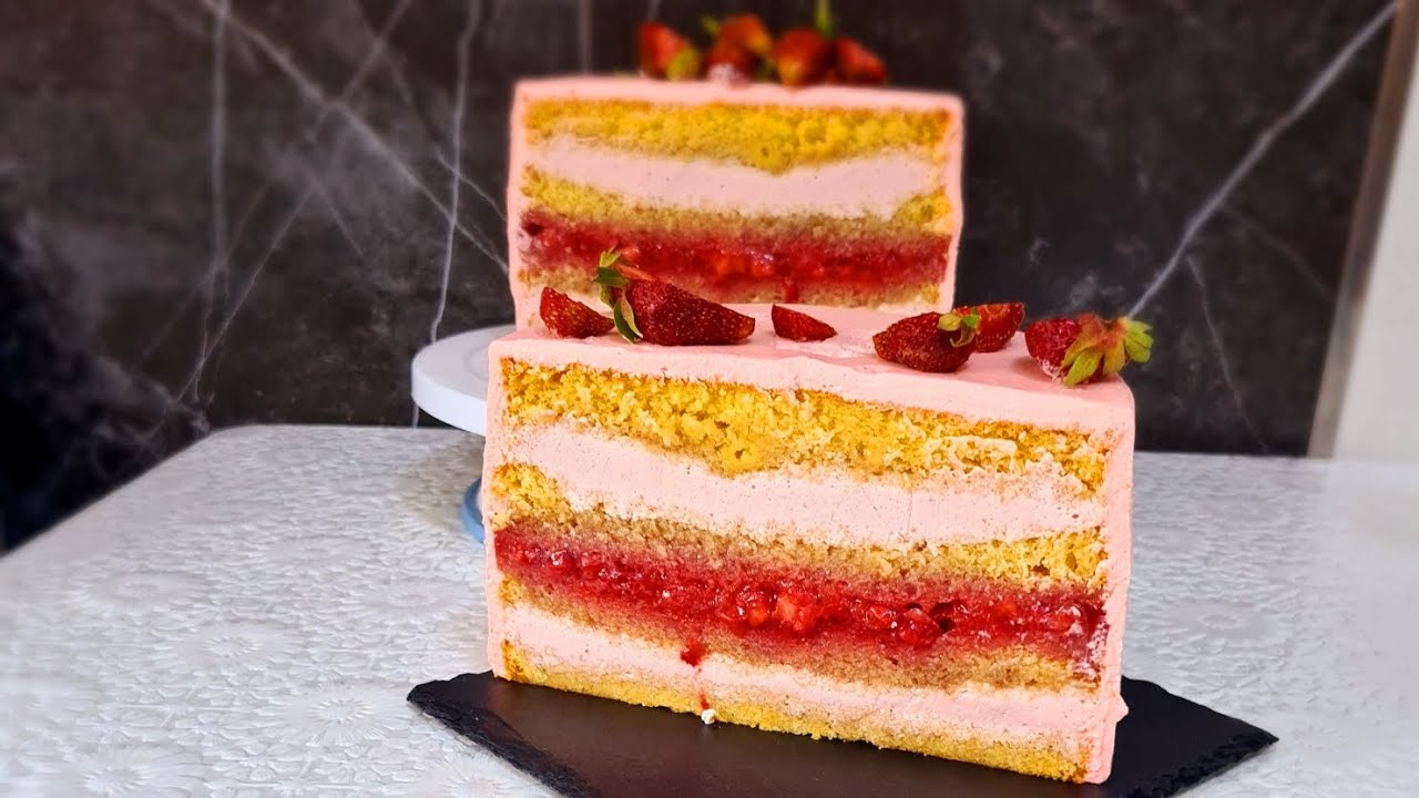 Tort Răcoros,,Capșunica,,/Клубничный Торт