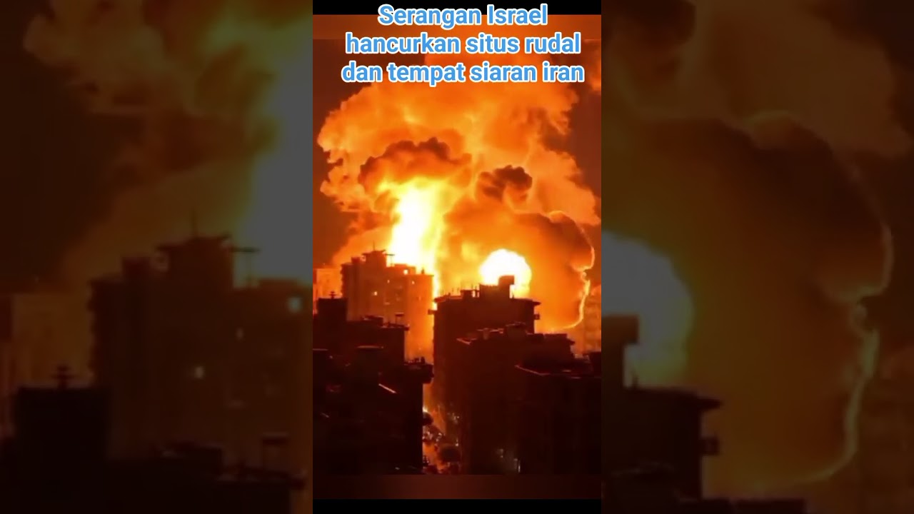 Israel ngamuk hancurkan situs rudal iran dan pusat siaran #Israel #iran #All