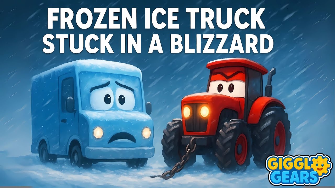 Frozen Ice Truck Stuck in a Blizzard! ❄️ Who Will Rescue Him?