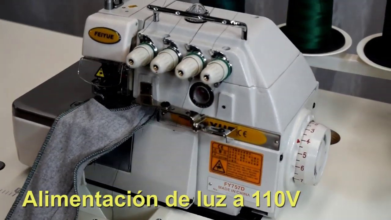 Maquina overlock de 5 hilos marca FEIYUE modelo FY757D